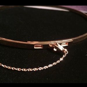 Rose Gold Thin Safety Chain Choker Necklace